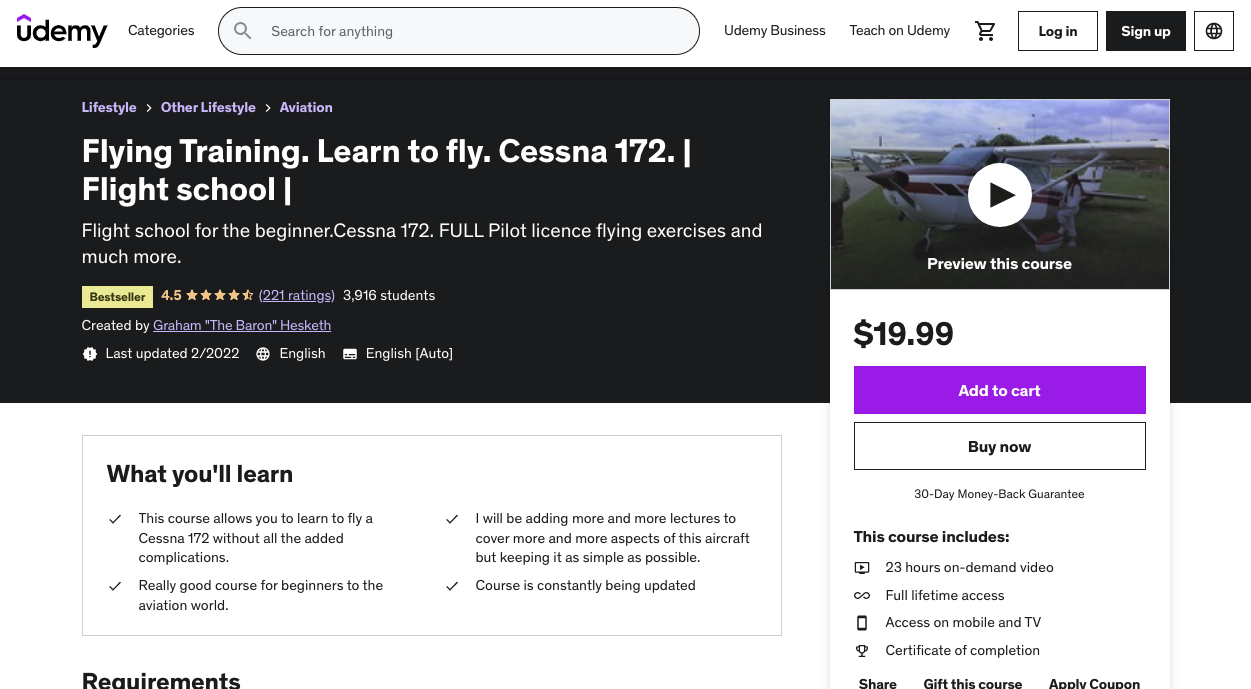 Learn to fly the Cessna 172