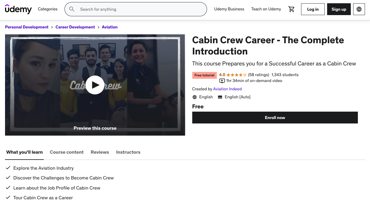 Cabin Crew Career Introduction
